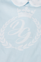 Crown Logo-Print Bodysuit and Bib Gift Set